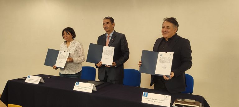 UASLP y Canal 22 firman convenio de colaboración para promover y desarrollar la labor de los medios públicos y universitarios