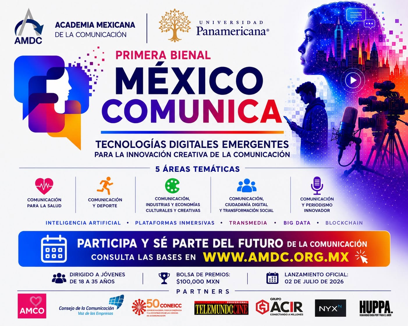 La AMDC y la Universidad Panamericana anuncian la Primera Bienal México Comunica